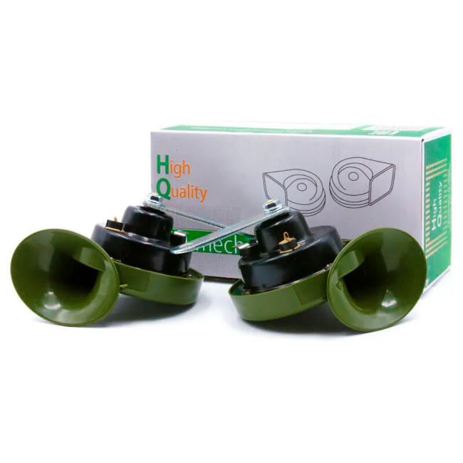 Сигнал звуковой универсальный 12В комплект (тон высокий/низкий) HQ3081LH