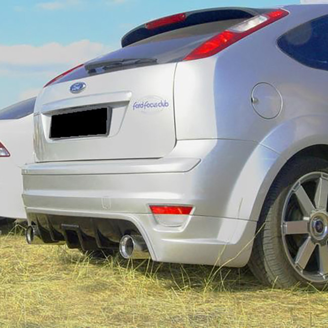 Диффузор заднего бампера "Sport" для Ford Focus 2 (хэтчбек) 3-5D (2004-2008)