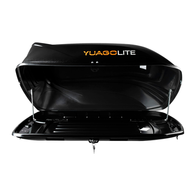 Автобокс YUAGO Lite (тиснение), черный, 250л Автобокс YUAGO Lite (тиснение), черный, 250л
