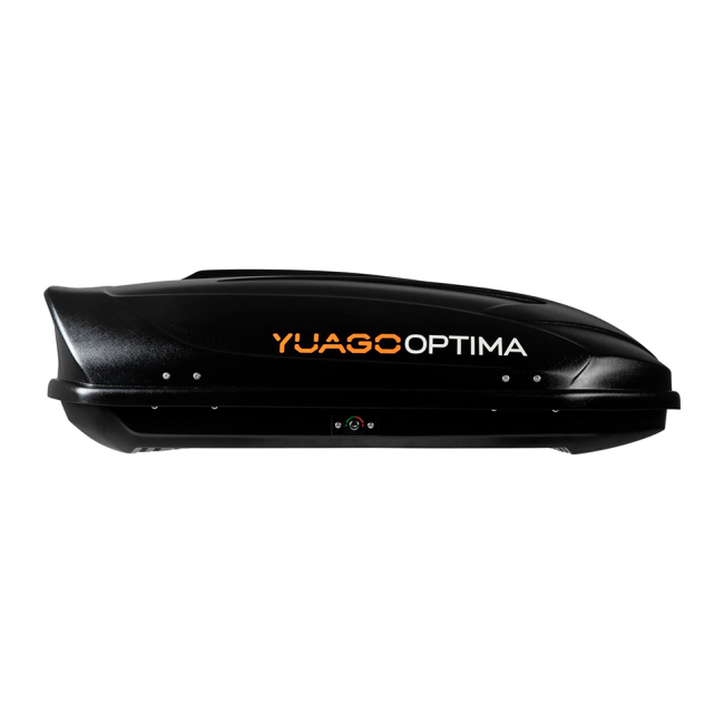 Автобокс YUAGO OPTIMA (тиснение) (EuroLock), черный, 390л Автобокс YUAGO OPTIMA (тиснение) (EuroLock), черный, 390л