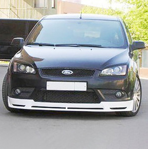 Накладка (юбка) переднего бампера "Sport" для бампера Кабри (стайлинг) Ford Focus 2 (2004-2008)
