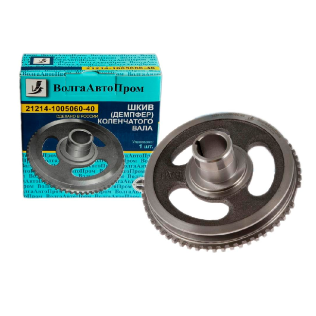 Шкив (демпфер) коленчатого вала 21214 цельный чугунный 21214-1005060-40