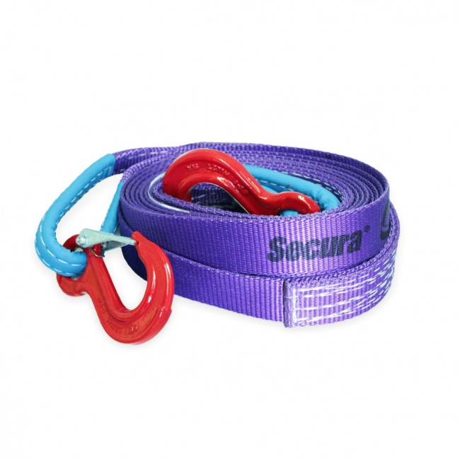 Динамическая стропа (рывковая) 6 т 5 м серия "Secura" Крюк/Крюк, Tplus