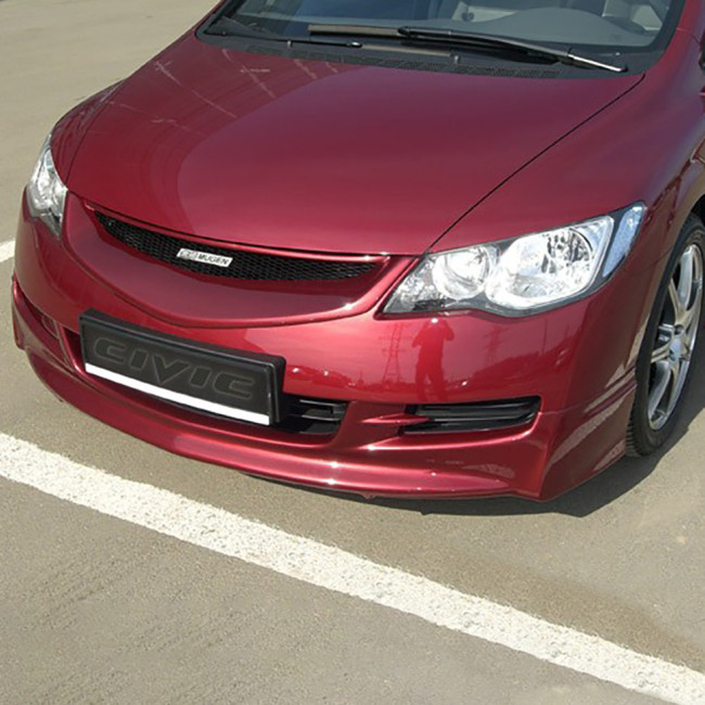 Решетка радиатора (сетка в комплекте) "MUGEN Style" для Honda Civic 4D (дорестайл)(2006-2009)