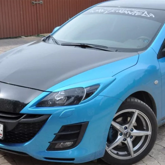 Накладки на фары (реснички) для Mazda 3 (2 gen)(2009-2013) Накладки на фары (реснички) для Mazda 3 (2 gen)(2009-2013)