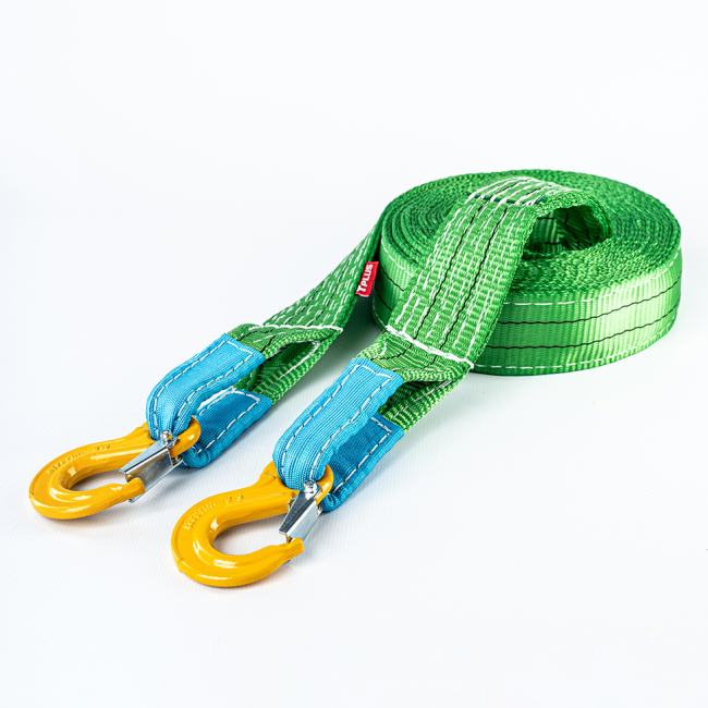 Усиленный буксировочный трос 12 т 5 м Крюк/Крюк, Tplus