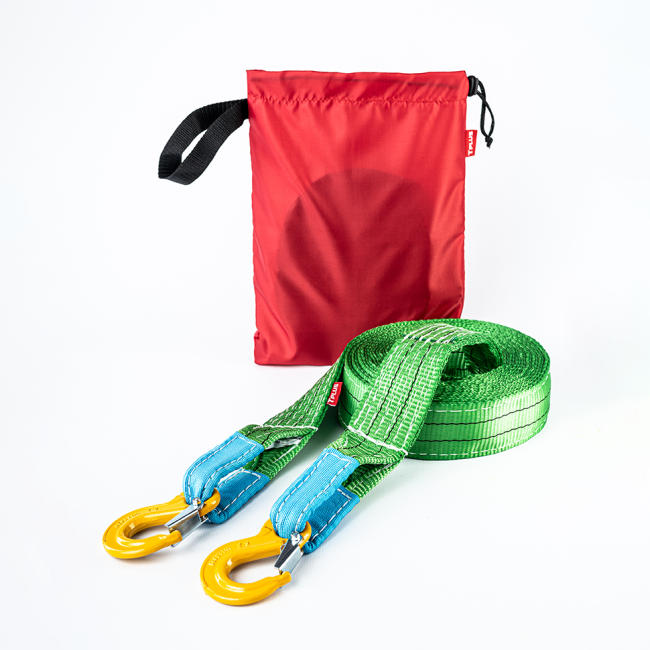 Усиленный буксировочный трос 12 т 5 м Крюк/Крюк, Tplus