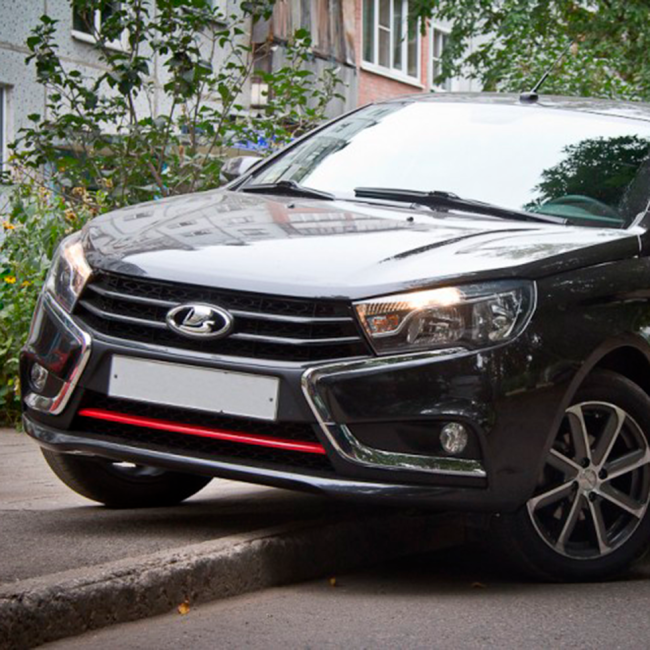 Накладка на передний бампер "АртФорм" для LADA Vesta (2016-н.в.), седан Накладка на передний бампер "АртФорм" для LADA Vesta (2016-н.в.), седан