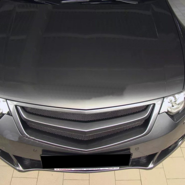 Планка в решетку радиатора "Sport" var №2 для Honda Accord VIII (2008-2010)