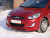 Накладка (юбка) переднего бампера var №2 для Hyundai Solaris (2010-2013)