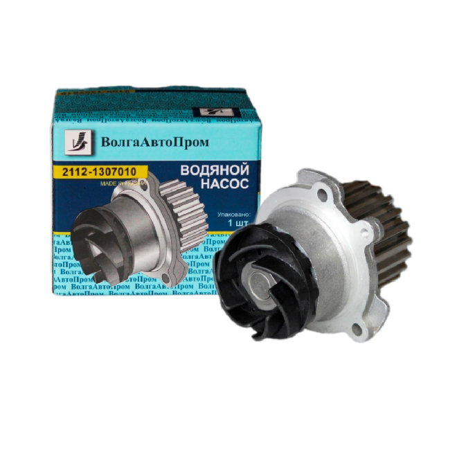 Водяной насос 2110-2112 (16-кл. двигатель) 'евросальник', подшипник 'шарик+ролик' 2112-1307010