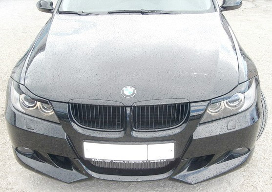 Накладки на фары (реснички) для BMW 3 Series (E90) (2005-2012)