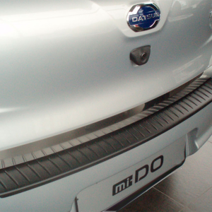 Защитная накладка на задний бампер "АртФорм" для Datsun Mi-Do (2014-н.в.)