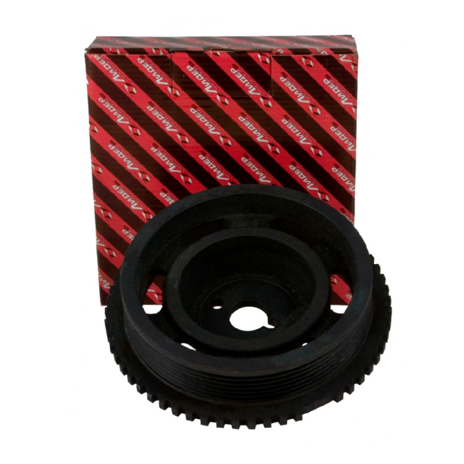 Демпфер коленчатого вала 2112 (16 клап.) цельный чугунный 'Лидерком' 2112-1005058