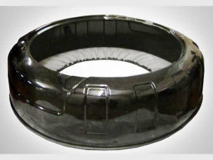 Бокс запасного колеса не окрашенный и прошитый для Mitsubishi Pajero IV (2006-2014)