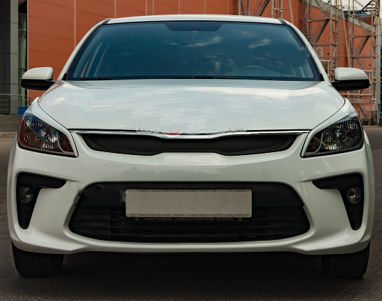 Накладки на фары (реснички) для Kia Rio (2017-2020) Накладки на фары (реснички) для Kia Rio (2017-2020)