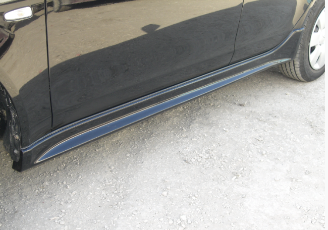 Накладки на пороги "2.0" для Mitsubishi Lancer X (2007-2016)