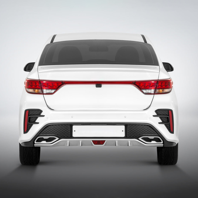 Бампер задний "ROTOR" для Kia Rio (2017-2020)