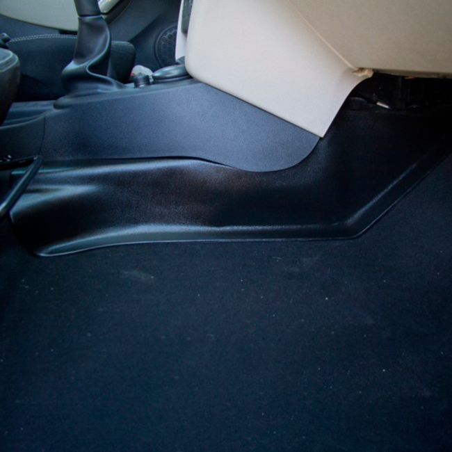 Накладки на ковролин центральные на тоннель для Renault Logan, Renault Sandero (2014-н.в.) 2 штуки